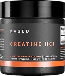 Kaged Creatine HCl Powder, Unflavored, Muscle Building and Recovery Supplement, Patented Formula, Highly Soluble Powder, 75 portioner