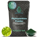 Holistic Bin Marine Phytoplankton Powder - Hållbart odlad i Nordic Green Water Farm - Nutrient-Dense Omega-3 Superfood - Rich in Amino Acids, Chlorophyll, Vitamins & Trace Minerals - 50 Grams
