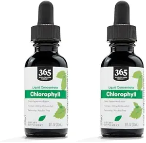 365 av Whole Foods Market, Liquid Chlorophyll, 1 Fl Oz (Pack of 2)