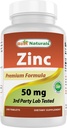 Bästa naturliga Zink Supplement som Zink Gluconate 50mg 240 tabletter - Immune Support