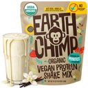 EarthChimp Organic Vegan Protein Powder - med Probiotics - Non GMO, Dairy Free, Non Whey, Plant Based Protein Powder för kvinnor och män, Gluten Free - 52 Servings 64 Oz (Vanilla) No Scoop