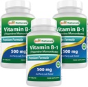 Best Naturals Vitamin B1 as Thiamine Mononitrate 500 mg 120 Tablets (120 Count (Pack of 3))
