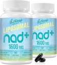 1600 MG Liposomal NAD + Supplement, NAD + Boosting Supplement, Superior Absorption, Vitamin B3 för åldrande försvar, livslängd, energi, reparation, icke-GMO, 120 Softgels