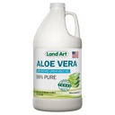 Land Art - Organisk Aloe Vera Drinkable Gel för Heartburn & Acid Reflux Relief - 99,7% Ren - Cold-Processed - Förbättrar Digestive Health - Soothing och Natural - Vegan & Gluten-Free - 64 fl oz