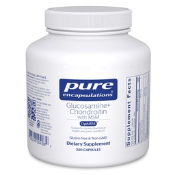 Rena inkapslingar Glukosamin Chondroitin med MSM - Stöder Joint Health & Normal Cartilage Formation * - Upprätthåller Enzymaktivitet - Gluten-Free & Non-GMO - 240 kapslar