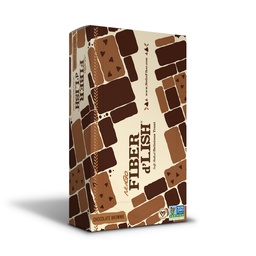 NuGo Fiber d'Lish Chocolate Brownie, 12g High Fiber, Vegan, 150 kalorier, 16 greve