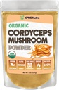 XPRS Nutra Organic Cordyceps Mushroom Powder - Premium Cordyceps Mushrooms - Real Mushrooms Cordyceps Powder Supplement för energi och immunstöd - Veganvänlig Mushroom Cordyceps (8 oz)