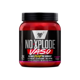 BSN N.O.-XPLODE Vaso Pre Workout Powder med 8g L-Citrulline och 3.2g Beta-Alanine och Energy, smak: Watermelon Smash, 24 portioner