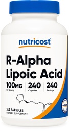 Nutricost R-Alpha Lipoic Acid 100mg, 240 kapslar - Veggie Caps, Vegan, Non-GMO, Gluten Free