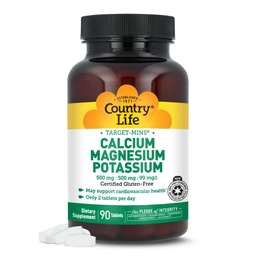 Country Life Calcium-Magnesium-Potassium - 90 tabletter