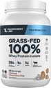 Transparent Labs Grass-Fed Whey Protein Isolat - Naturligt smaksatt, Gluten Free Whey Protein Pulver med 28 g protein per servering och 9 Aminosyror - 30 portioner, Oatmeal Chocolate Chip Cookie