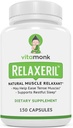 VitaMonk Relaxeril™ All-Natural Muscle Relaxer - Muscle Relaxer Supplement - Complete Muscle Relaxing Formula