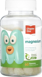 Kapitel Ett Magnesium Gummies för barn och vuxna - Natural Calm Gummies - Calm Magnesium Citrate - Ben- och muskelfunktionstillägg för barn och vuxna - Mood Support, Kosher Apple Flavor (60)