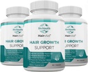 Labs Hair Growth Vitamins Supplement for Thicker Hair Growth,180 Capsules - Nutritious Blend of Vitamin E, Raspberry Ketone, Iron & Saw Palmetto för att minimera håravfall för både kvinnor och män.
