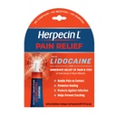 Herpecin-L smärtlindring behandling för kalla sår och feberblåsor, med lidokain, numbs smärta och klåda, skyddar mot infektion, 0,15 oz