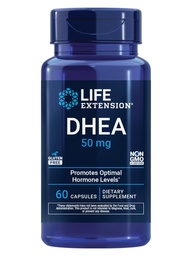 Life Extension DHEA 50 mg - Hormonbalans Supplement, Memory, Muscle Mass och Ben Density Support, Healthy Sex Drive, Gluten-Free, Non-GMO, 60 Capsules