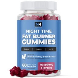 Night Time Fat Burner Gummies, Sleep Support & Weight Loss Supplement | Slimming Hunger Suppressant & Metabolism Booster, Shred Belly Fat medan du sover | Nighttime Diet Gummies för kvinnor och män 60ct