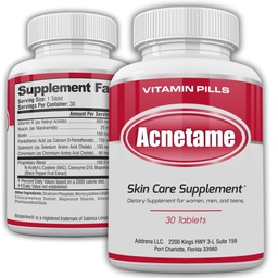 Acne Pills 30 dagliga kosttillskott för akne vitaminbehandling - tabletter för att rensa oily hud för kvinnor, män, tonåringar och vuxna