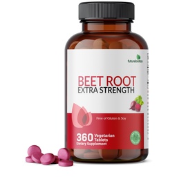 Futurebiotics Beet Root Extra Strength, Non-GMO, 360 Vegetariska tabletter