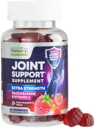 Joint Support Supplement - Extra Strength Glucosamine Gummy stöder gemensamma hälsa och flexibilitet för rygg, knän, händer - naturlig vitamin E Immune Support - Bästa Gummies för kvinnor och män - 60 Gummies