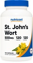 Nutricost St John's Wort Capsules (500mg) 120 kapslar - vegetarisk, glutenfri och icke-GMO