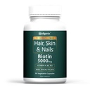 Wellgenix Purvana MAX Hair Skin and Nails Supplement – 5000mcg Biotin with MSM & B-Complex – Supports Thicker Hair, Stronger Nails & Glowing Skin – 90 Veggie Capsules