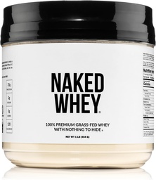 Naken Whey 1Lb - Endast 1 Ingredient, Grass Fed Whey Protein Powder, Undenatured, No Gmos, No Soy, Gluten Free, Stimulate Growth, Enhance Recovery - 15 Servings