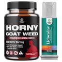Bundle of Horny Goat Weed för män med Black Maca Root, Tongkat Ali, Saw Palmetto & Panax Ginseng Extract och Lidocaine Desensitizing Topical Spray Climax Control - Boost Endurance och Stamina