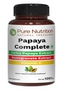 Pure Nutrition Papaya Complete | 120 Caps | Carica Papaya Leaf Extract med järn, VIT C, VIT A & Folic Acid | Stöder Platellets immunitet & Digestion Non-GMO | Gluten-Free