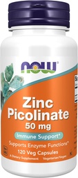 Nu livsmedel Zink Picolinate, 120 caps 50mg (2-Pack)