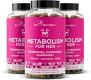 Metabolism for Her 3-pack Bundle - Weight Loss Pills for Women - Appetite Suppressant, Fat Burner, Metabolism Booster - Combat Cravings & Lose Belly Fat - Berberine, Chromium Picolinate & Guarana