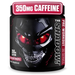 JNX SPORTS Skuggan! 350mg koffein hård kärnpreworkout - jordgubbsananas 30 portioner | Elektrisk energi, mental fokus och övermänsklig styrka för män och kvinnor