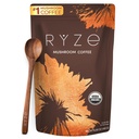 RYZE SUPERFOODS Mushroom Coffee USDA Organic with 6 Adaptogenic Mushrooms and MCT Oil, USA Grown Instant Coffee for Better Energy, Focus, Digestion, Immunity with Lions Mane & Turkey Tail, 30 servings