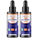 Vitamatic 2-Pack Melatonin 20mg Liquid Drops - 2 fl oz (59 ml) Varje - Naturlig Berry smak - Non-GMO, Vegetarian Supplement för vuxna