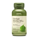 GNC Herbal Plus Ginkgo Biloba 60mg Supplement, Vegetarian, stöder mental skärpa, 100 portioner