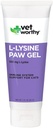 Vet Worthy Lysine Paw Gel Aid för katter - Cat Paw Gel för att stödja immunsystemet och övergripande hälsa - Cat Supplement med Amino Acid L-Lysine- Salmon Flavor Gel, 3oz