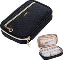 BAGSFY Pill Organizer Case 2 Times a Day- Weekly Medicine Organizer Travel Pill Box med Avtagbar 7 Day Medicine Case Container för fiskolja, vitamin, tillägg