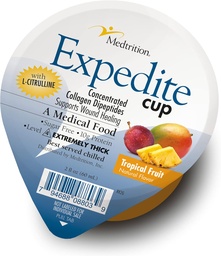 Medtrition Expedite Gelatin Cup, Fast Track Wound Healing, 30X More Collagen Dipeptides Than Powder, stöder sår, Foot Ulcers, kosmetisk kirurgi och mer (2 Fl Oz, Pack 12)
