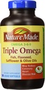 Nature Made Triple Omega 3 6 9 - Fisk, Flaxseed, Safflower & Olive Oljor - 180 Softgels