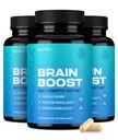 Nootrix Brain Boost Nootropic Supplement | Stöder minne, mental fokus, kognitiv hälsa och energi | Främjar hälsosamt humör och hjärnfunktion | Ginkgo Biloba & DMAE | 180 kapslar