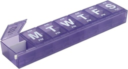 EZY DOSE Weekly (7-Day) AM / PM Pill Planner, Medicine Case, Vitamin Organizer Box, 3X-Large Locking Compartments till säker receptbelagd medicin, förebygga oavsiktlig spillning, färg kan variera, BPA Free