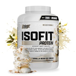 Nutrex Research IsoFit Whey Protein Powder Instantized 100% Whey Protein Isolate (70 portioner, Vanilla Bean Ice Cream)