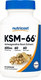 Nutricost KSM-66 Ashwagandha Root Extract (600mg) 60 Capsules