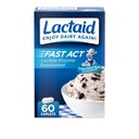 Lactaid Fast Act Lactose Intolerance Relief Caplets, Lactase Enzyme för att förhindra gas, uppblåsthet och diarré på grund av laktos känslighet, ensidiga tillskott för resor och on-the-Go, 60 Count
