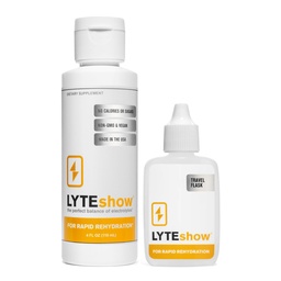 LyteShow - Electrolyte droppar för snabb rehydrering + Digestion + hjärna + energi + immunitet | No Sugar | Trace Minerals | Unflavored, Subtle Mineral Taste - 40 portioner (Magnesium, kalium, Zink)