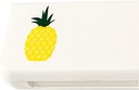 SagaSave Travel Pill Case 3 Compartments Portable Pill Case Dustproof och Moisture-Proof Daily Pill Case Small Pill Box för vitaminer, Fish Oil, Supplements (Pineapple)