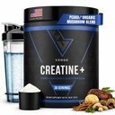 VEDGE Nutrition Creatine + | Vegan Plant-Based Creatine Monohydrate Powder | Energi, Prestation & Funktion | Ergogena hjälpmedel för idrottare | Osmakade, 30 portioner