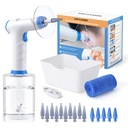 Ear Wax Removal, Electric Ear Cleaning Kit med ljus, FSA-HSA-Eligible, Ear Irrigation Kit med 4 trycklägen, säker och effektiv öronflushkit med örat renare - Inkluderar bassäng, handduk och 15 tips