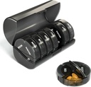 Sukuos Weekly Pill Organizer 4 gånger om dagen, Extra Large 7 Day Pills Box, Färgglada Vitaminer Holder Fall för fiskolja, Vitamin, Medicinering, Kosttillskott | Stor Container | Dubbelskydd
