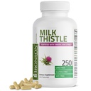 Bronson Milk Thistle Silymarin Marianum & Dandelion Root Liver Health Support, Antioxidant Support, Detox, 250 kapslar
